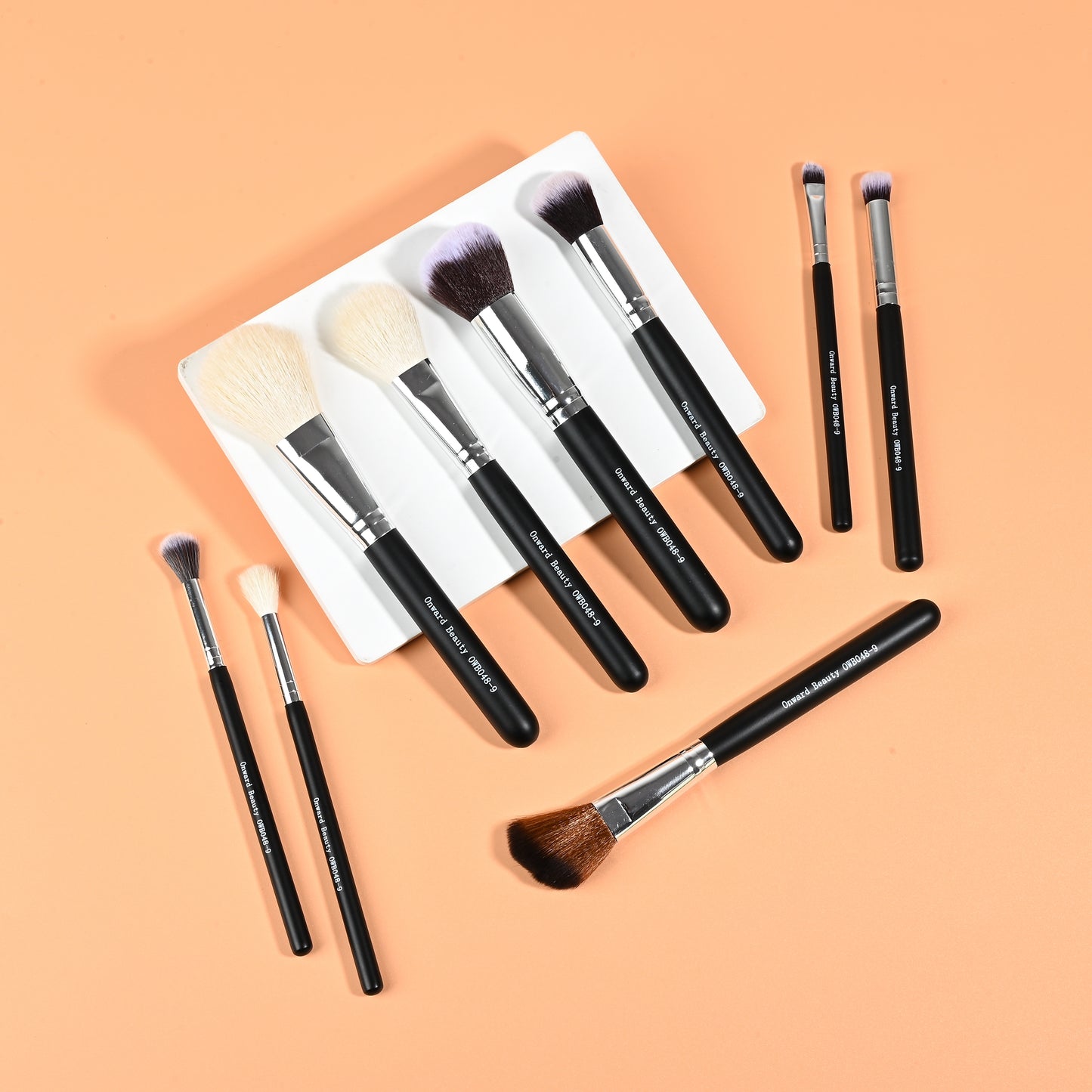 Ready to Go 9 Pcs makeup brush set